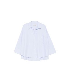 White Sand Women Striped Cotton Shirt